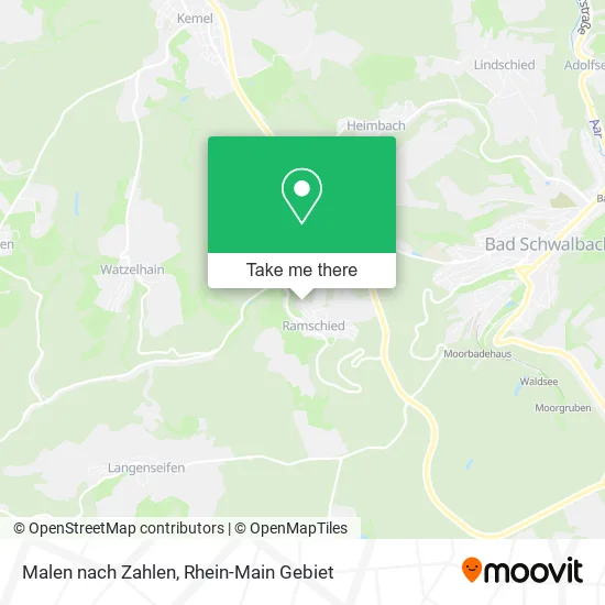 Карта Malen nach Zahlen