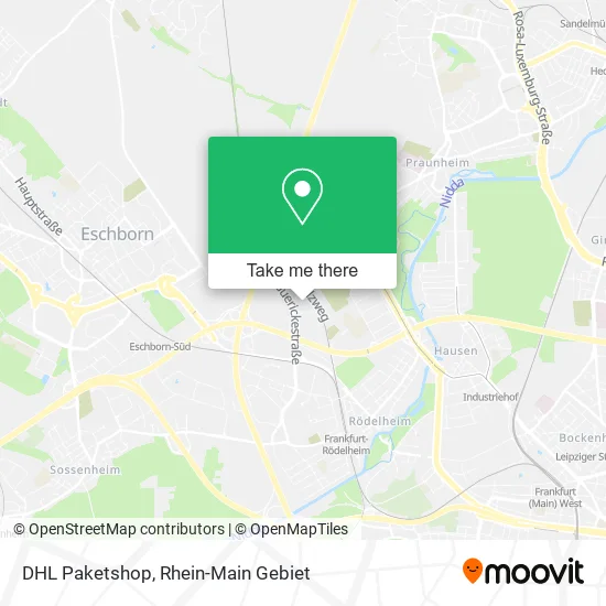 Карта DHL Paketshop