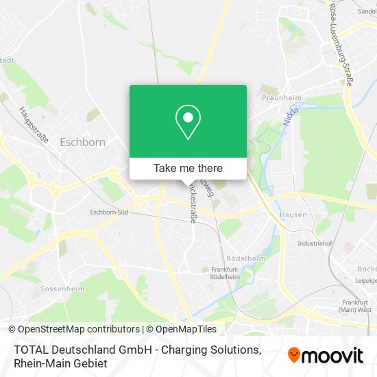 TOTAL Deutschland GmbH - Charging Solutions map