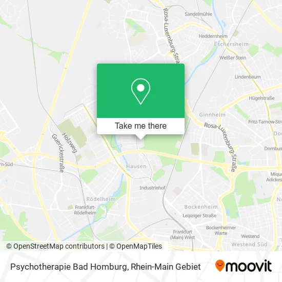 Карта Psychotherapie Bad Homburg