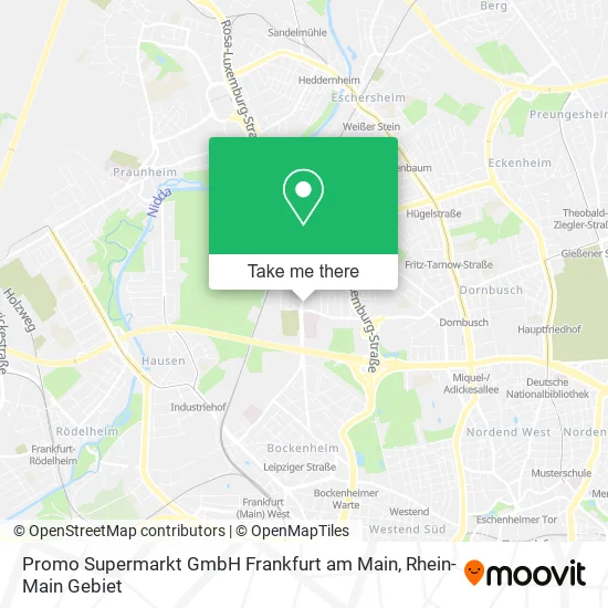 Карта Promo Supermarkt GmbH Frankfurt am Main