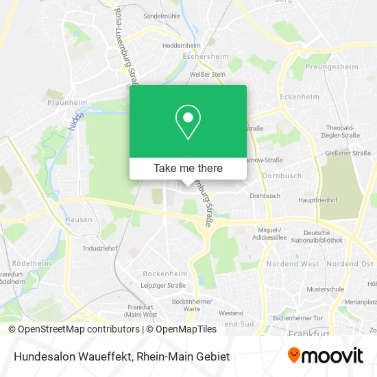 Карта Hundesalon Waueffekt