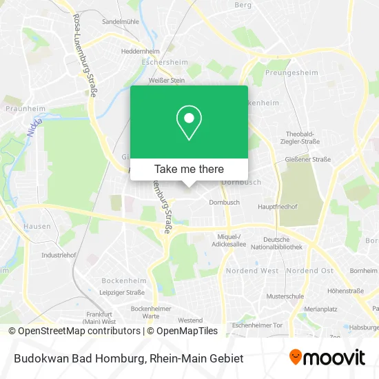 Карта Budokwan Bad Homburg