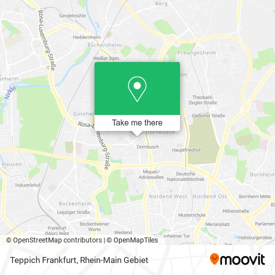 Карта Teppich Frankfurt