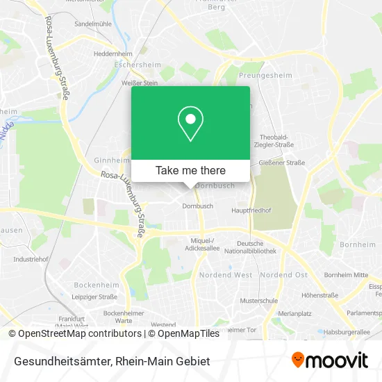 Карта Gesundheitsämter