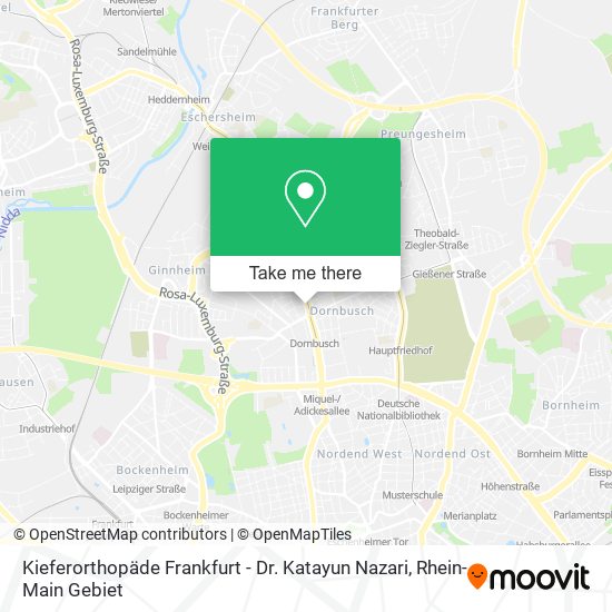 Kieferorthopäde Frankfurt - Dr. Katayun Nazari map