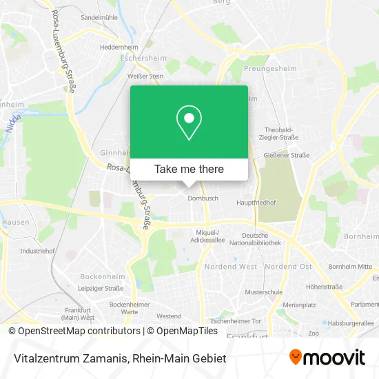Карта Vitalzentrum Zamanis