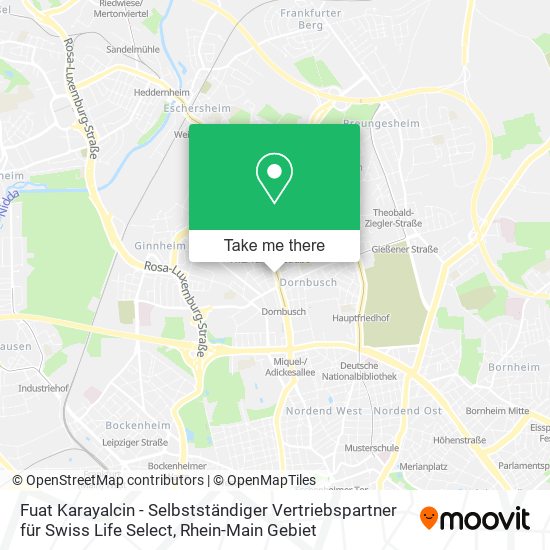 Fuat Karayalcin - Selbstständiger Vertriebspartner für Swiss Life Select map