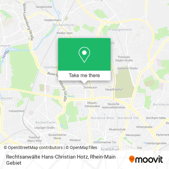 Карта Rechtsanwälte Hans-Christian Hotz