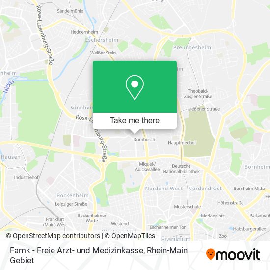 Famk - Freie Arzt- und Medizinkasse map