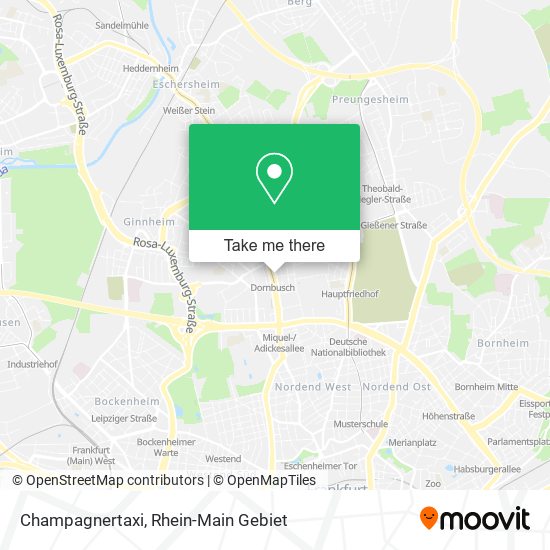 Champagnertaxi map