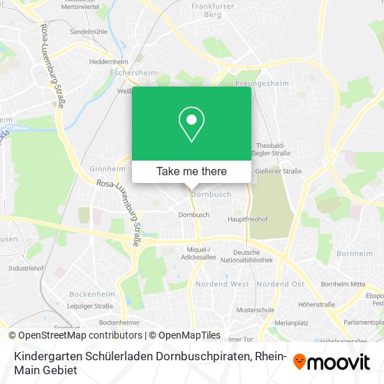 Kindergarten Schülerladen Dornbuschpiraten map