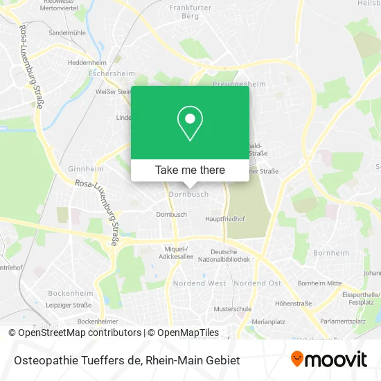 Карта Osteopathie Tueffers de