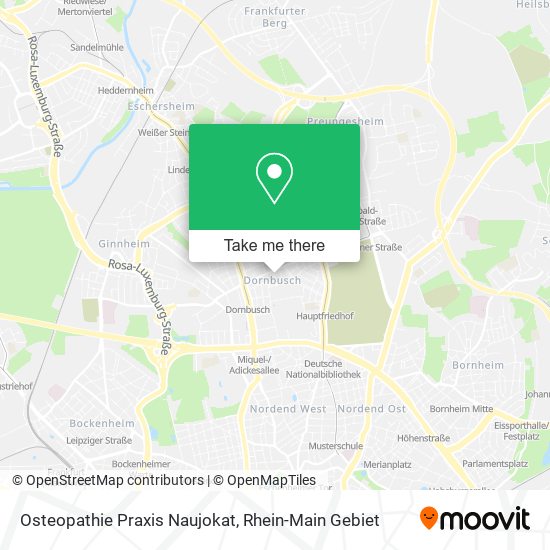 Osteopathie Praxis Naujokat map