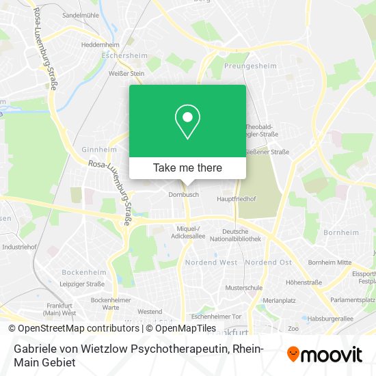 Gabriele von Wietzlow Psychotherapeutin map