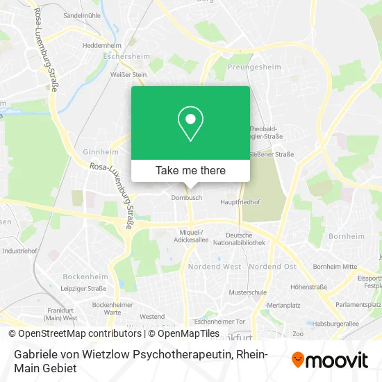 Gabriele von Wietzlow Psychotherapeutin map