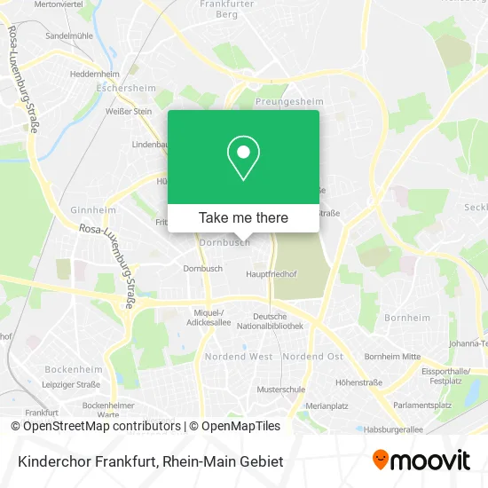 Карта Kinderchor Frankfurt