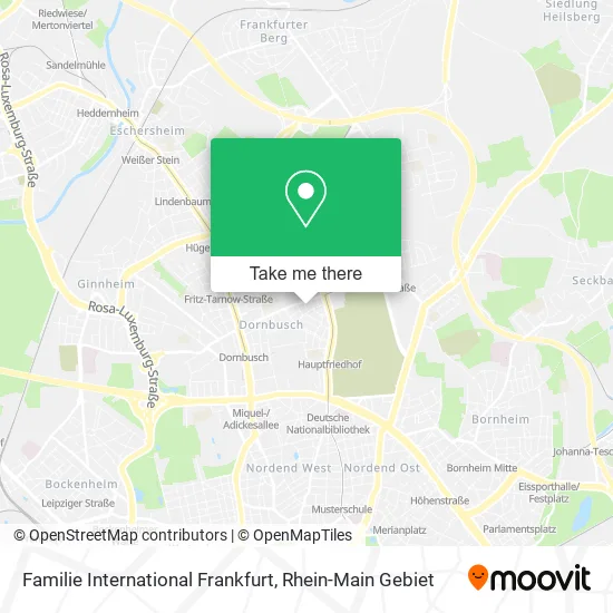 Карта Familie International Frankfurt