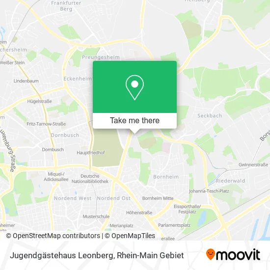Карта Jugendgästehaus Leonberg