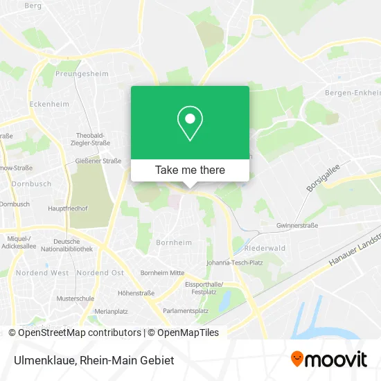 Карта Ulmenklaue