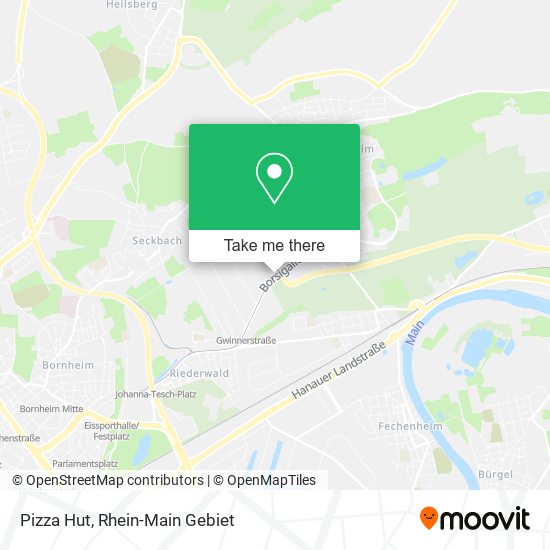 Pizza Hut map