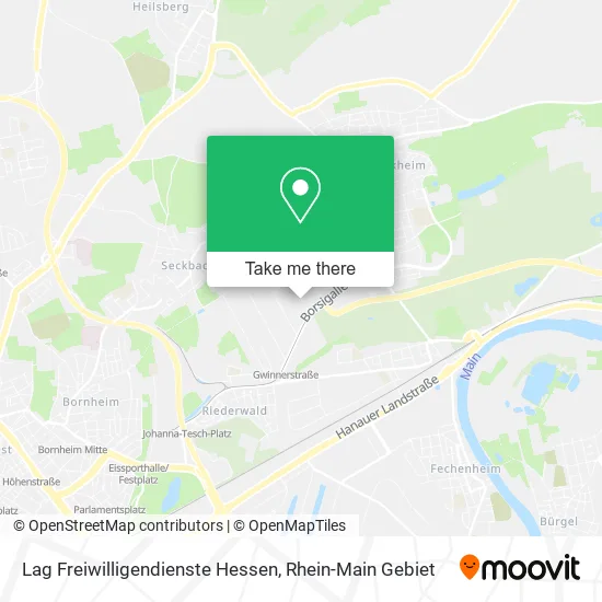 Карта Lag Freiwilligendienste Hessen