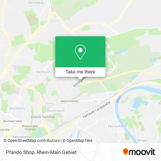 Pfando Shop map