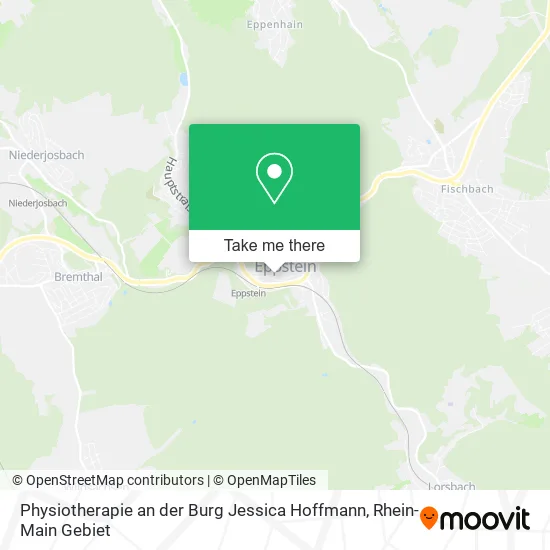 Карта Physiotherapie an der Burg Jessica Hoffmann