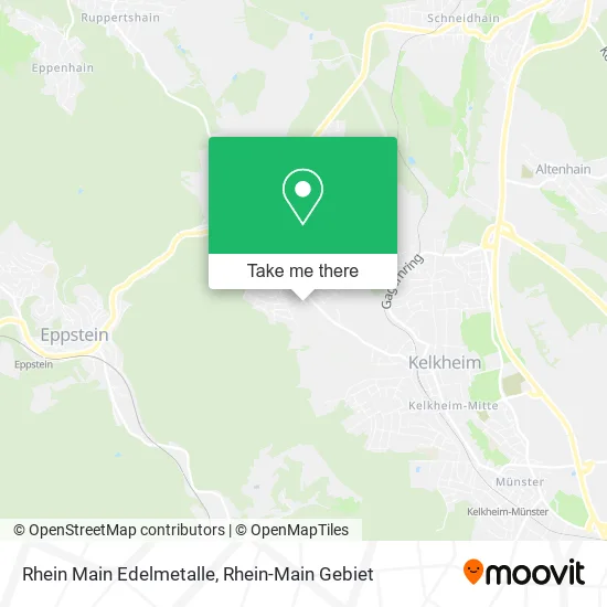 Карта Rhein Main Edelmetalle