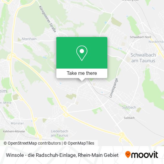 Winsole - die Radschuh-Einlage map