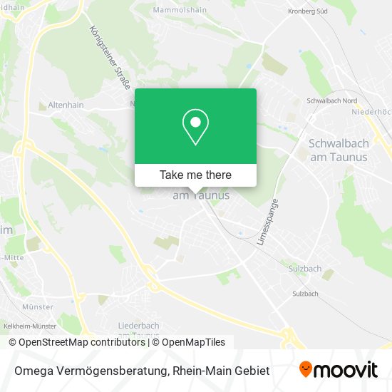 Omega Vermögensberatung map