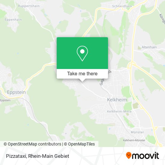 Pizzataxi map