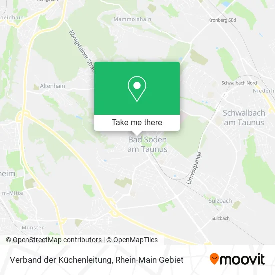Карта Verband der Küchenleitung