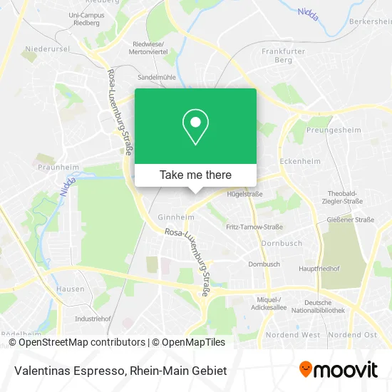 Карта Valentinas Espresso
