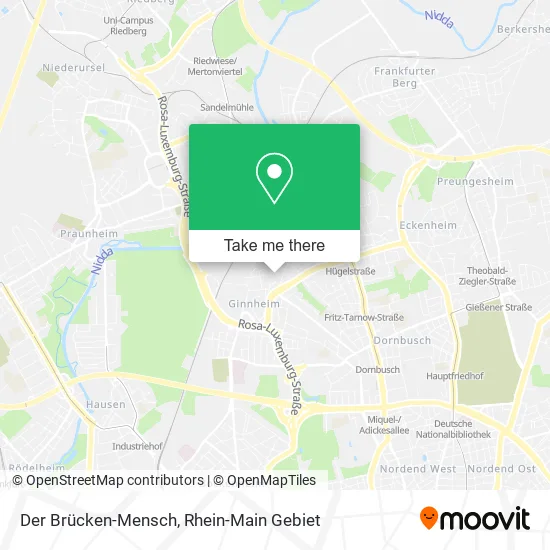 Карта Der Brücken-Mensch
