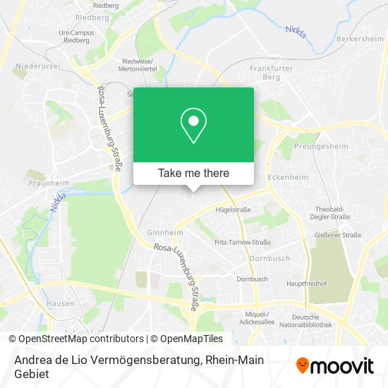 Карта Andrea de Lio Vermögensberatung