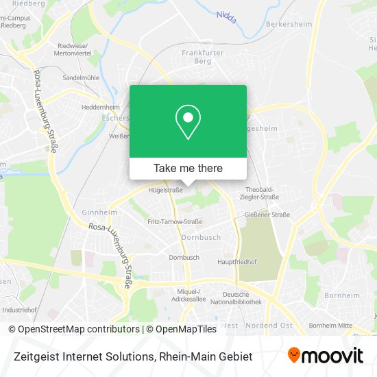 Карта Zeitgeist Internet Solutions