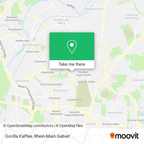 Gorilla Kaffee map