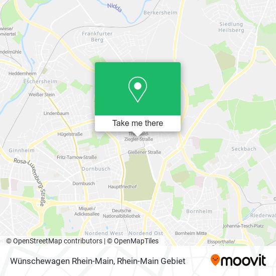 Wünschewagen Rhein-Main map