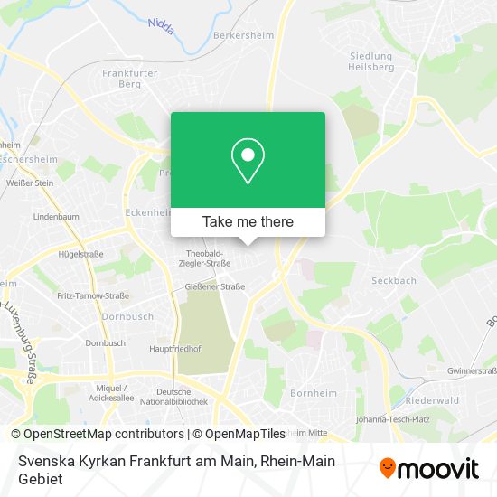 Svenska Kyrkan Frankfurt am Main map