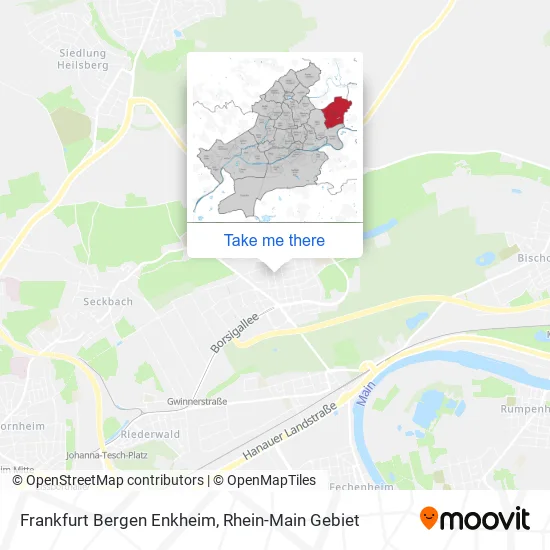 Frankfurt Bergen Enkheim map