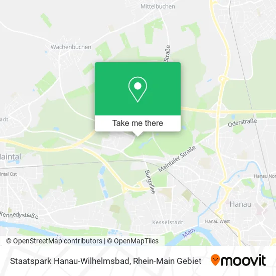 Карта Staatspark Hanau-Wilhelmsbad