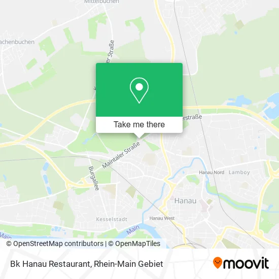 Карта Bk Hanau Restaurant