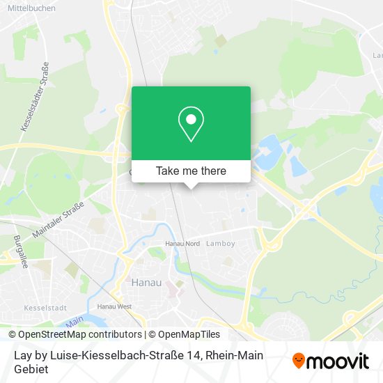 Lay by Luise-Kiesselbach-Straße 14 map