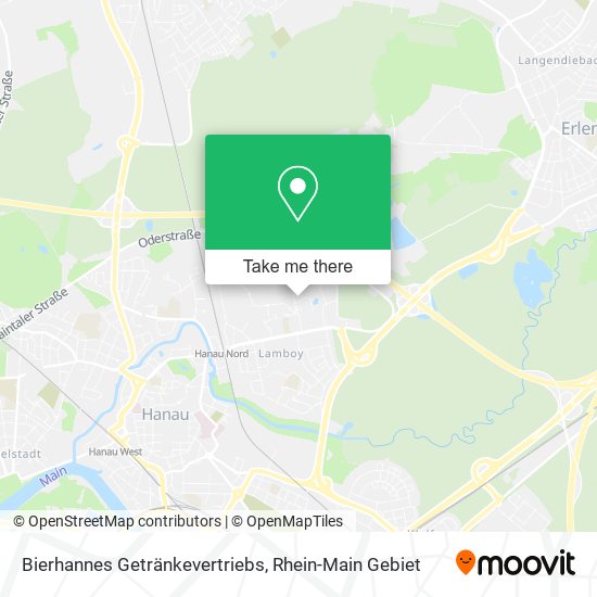 Bierhannes Getränkevertriebs map