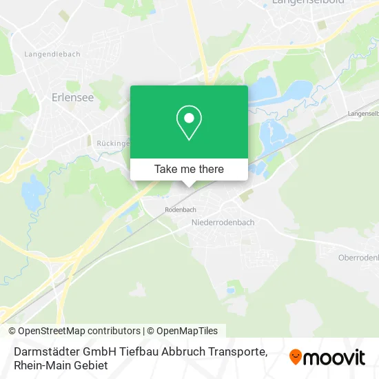 Карта Darmstädter GmbH Tiefbau Abbruch Transporte