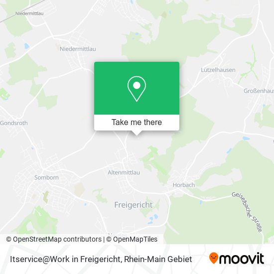 Itservice@Work in Freigericht map