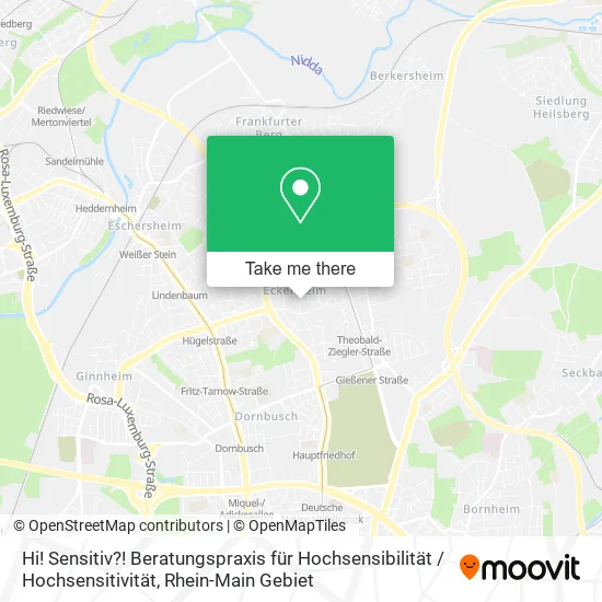 Карта Hi! Sensitiv?! Beratungspraxis für Hochsensibilität / Hochsensitivität