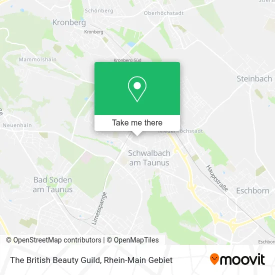 The British Beauty Guild map
