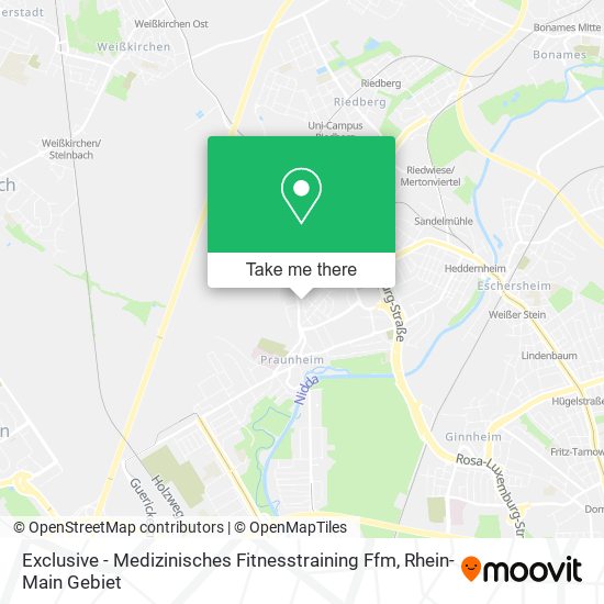 Exclusive - Medizinisches Fitnesstraining Ffm map
